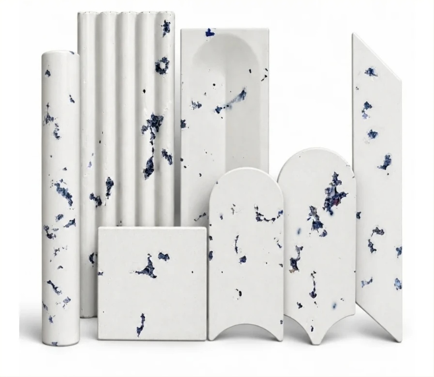 Colección de revestimientos SLOW con fibras textiles expuestas