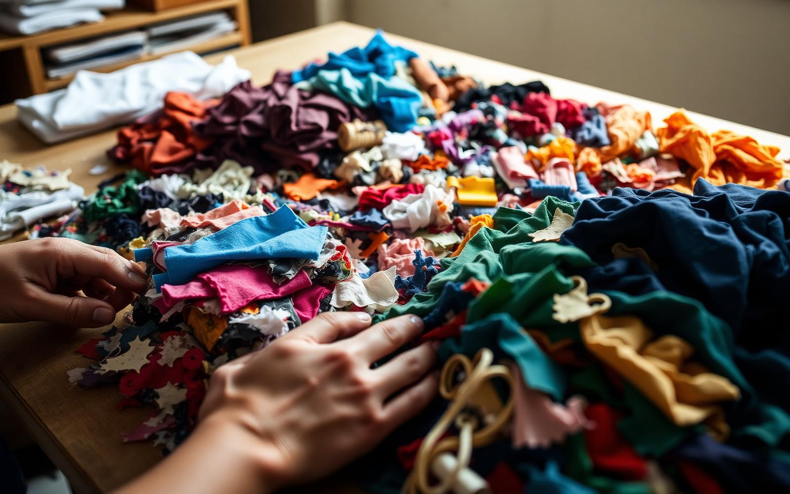 Proceso de clasificación de residuos textiles